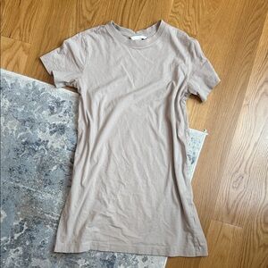 H&M Beige Short Sleeve Tee dress